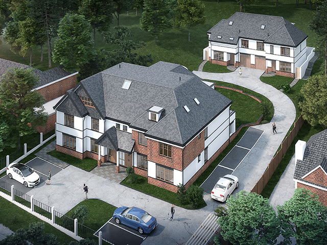 4 flats and 2 semi detached homes